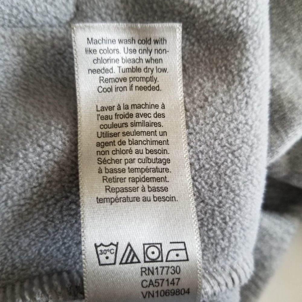 Champion Boys Victory Fleece Hoodie Jacket Gray Zip Up Activewear Large 10/12 - Picture 7 of 12